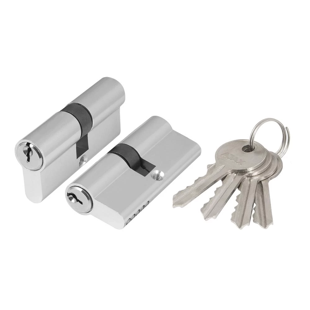 Фото Цилиндровый механизм (AX100/70) AX1000Key70 (30+10+30)/HD CP хром 4Key