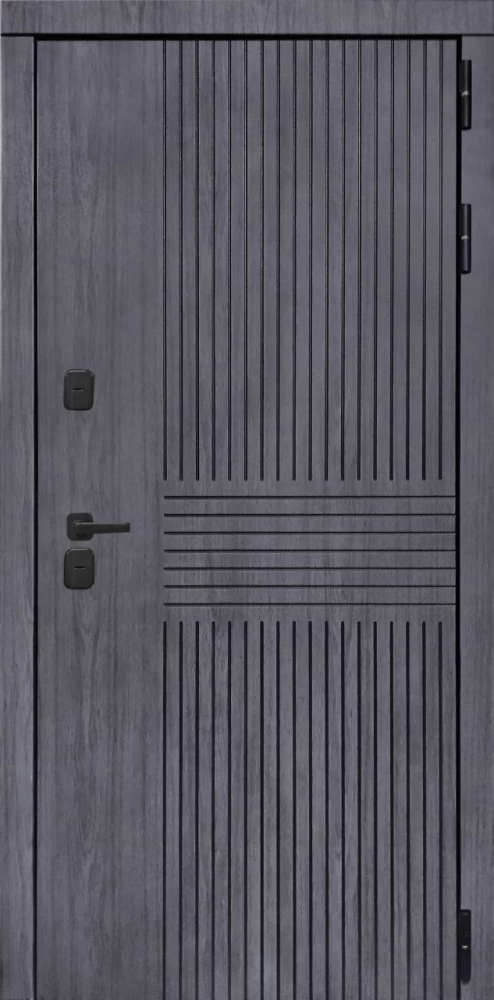 Входная дверь ДвериПРО Берген ФЛ-291 (Line, 10мм, белый софт) DPRO196510 внешняя сторона