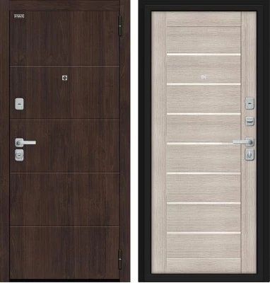 Дверь Браво Прайм/BChrome Almon/Cappuccino Melinga