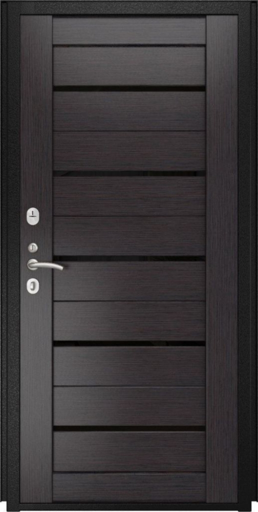 Входная дверь ДвериПРО L-43 СБ-1 (лак.черное, 16мм, венге) DPRO196864 внутренняя сторона