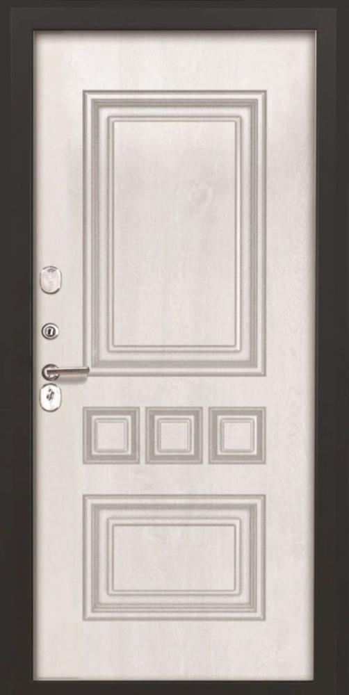 Входная дверь ДвериПРО L Термо фл-608 винорит white DPRO194074 внутренняя сторона